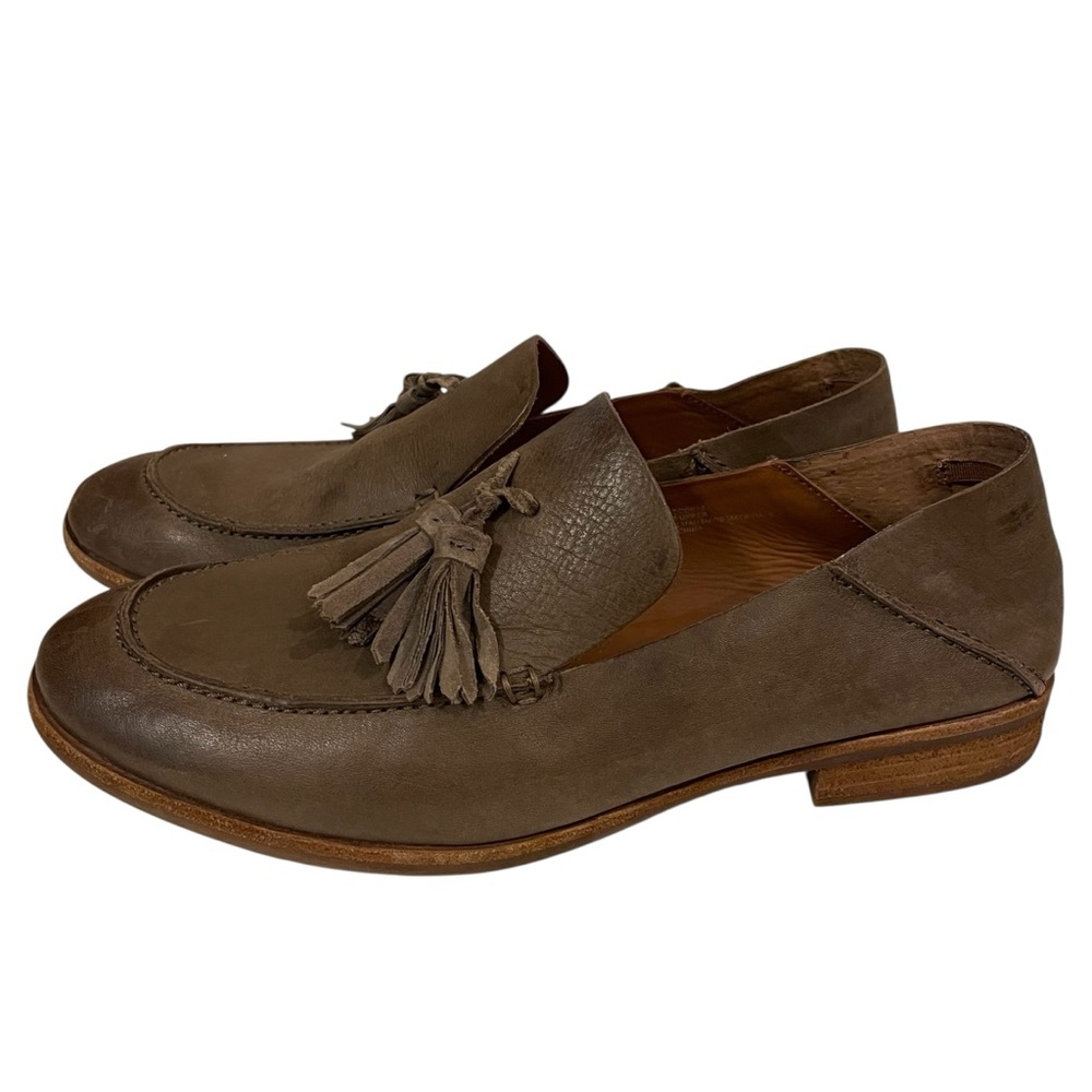 Women’s KORK-EASE Tinga Brown Leather Tassle Loafers Shoes - Picture 2 of 7